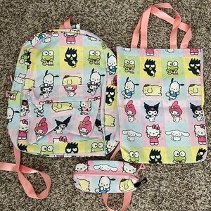 Hello kitty and friends backpack